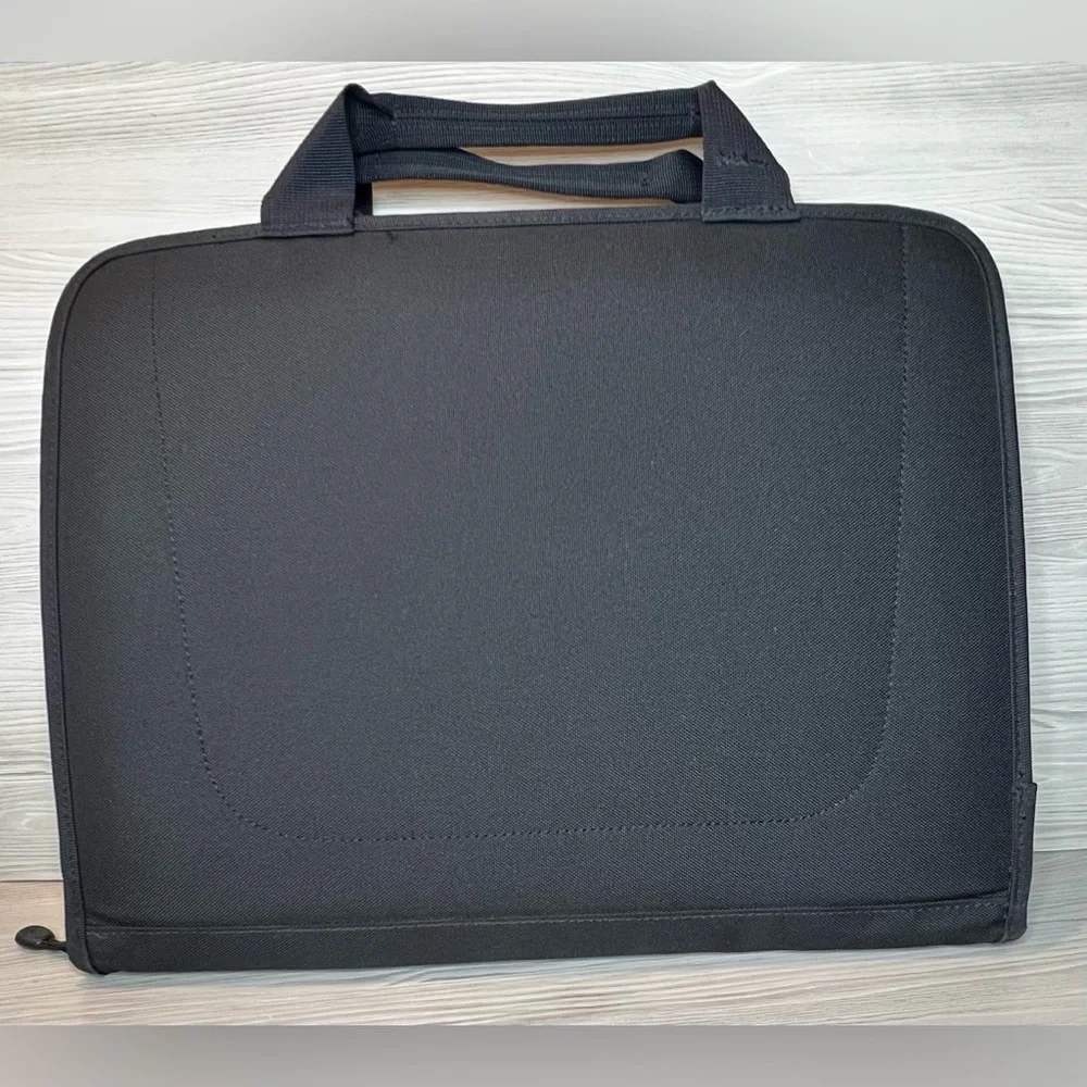 REI Tech Wrap Computer Sleeve Laptop Bag Messenger Tote All Black 15x12x1